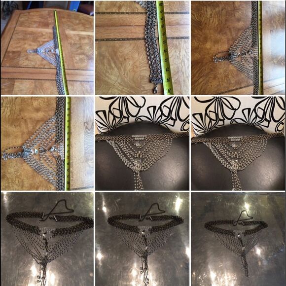 ?- CHANDELIER BELT w Rhinestone Trim! main image 7
